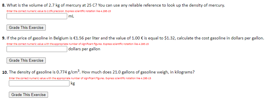 If a car that gets 14.9 MPG travels at 31 miles per