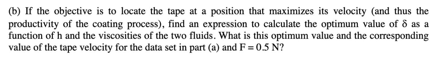 constant velocity between two fixed plates separated by a distance h by