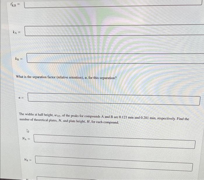 did the solute spend in the stationary phase? fraction of time in