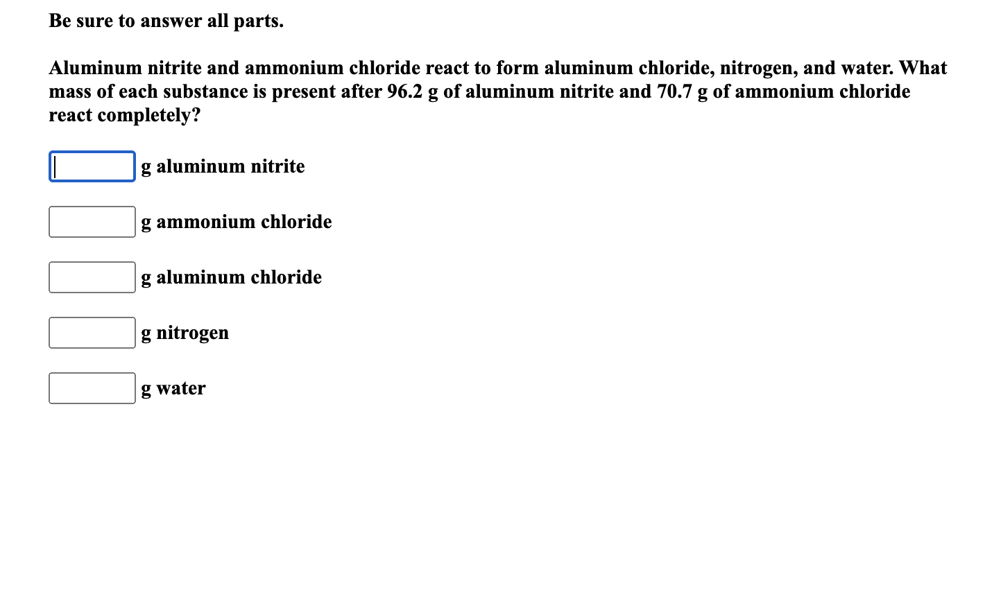 please make sure all sig figs are correct before sending the answers