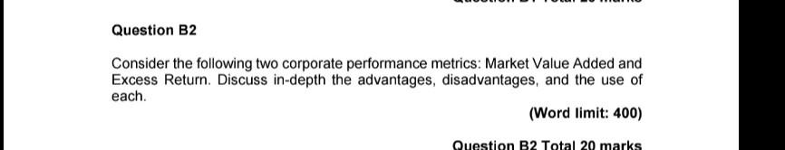 please do it correctly will upvote Question B2 Consider the following