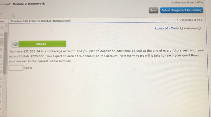  nment: Module 2 Homework Assignment Score: 0.00% Save Submit Assignment for