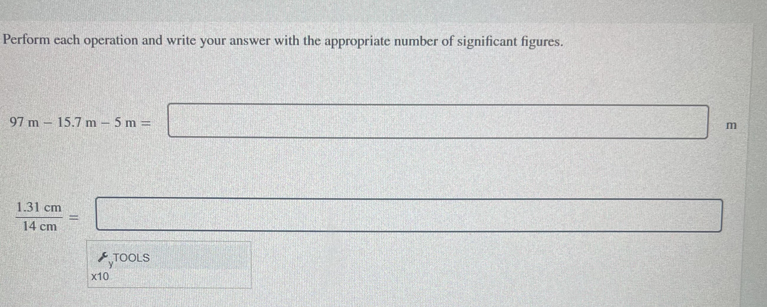  Perform each operation and write your answer with the appropriate number