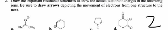 if you want like fast answer the important resonance structures to show