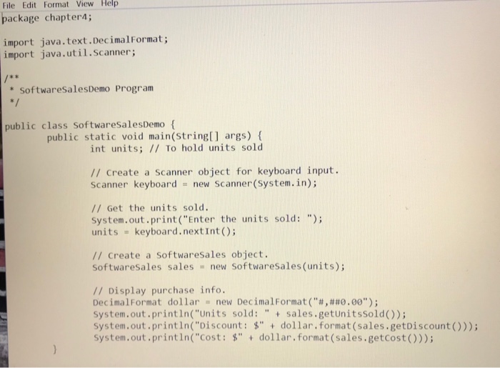 to be used with it. 4. Software Sales A software company sells