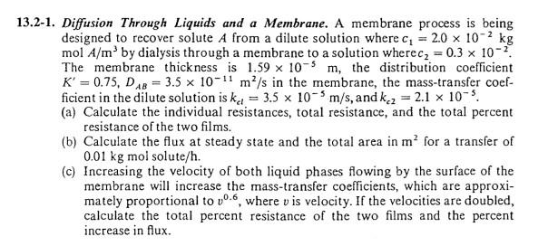 Separation process. Please help me solve these questions with complete handwritting