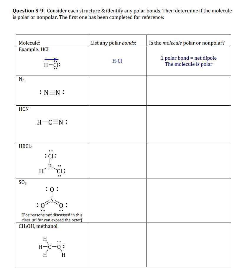 is urgent pls Question 5-9: Consider each structure & identify any