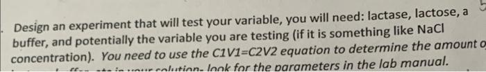 my variable is Nacl concentration. i have 4 test tubes totalling to
