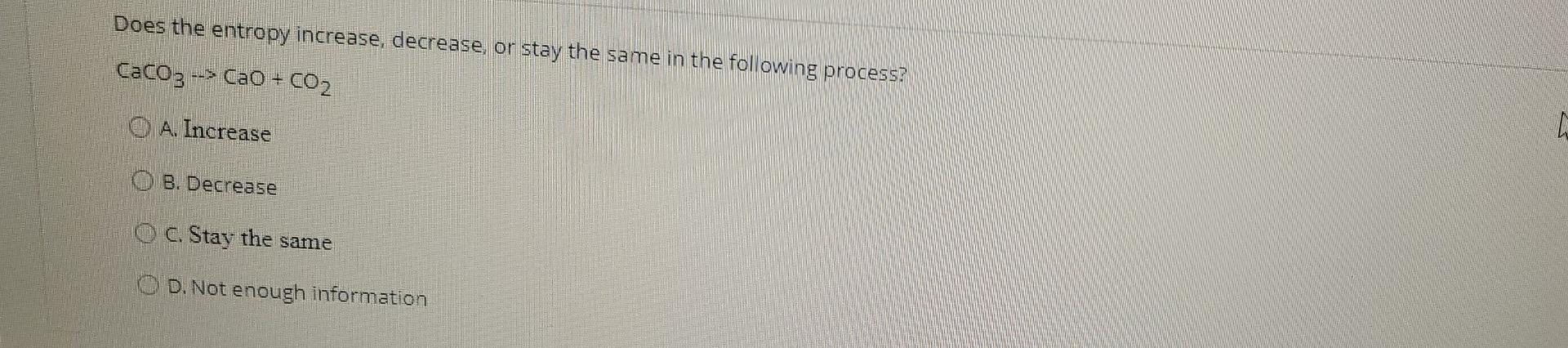 reaction with AH =20 kJ and AS = 60 J/K. Determine the