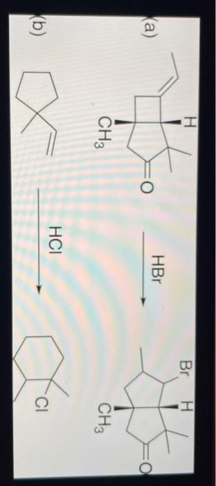 mechanism to explain the following reactions. H Br H HBr (a) o