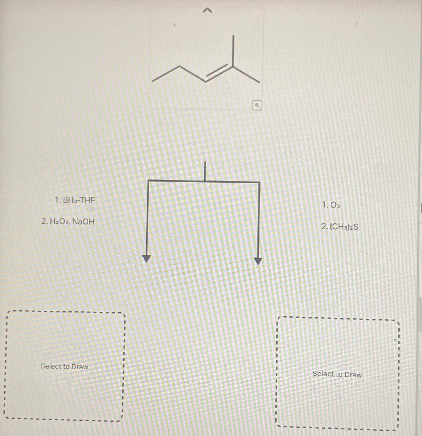  A common alkene starting material is shown below. Predict the major