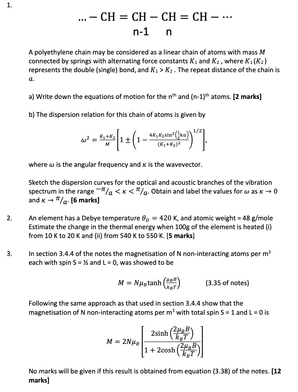 1. = ... CH = CH CH = CH . n-1