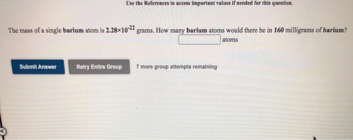  Use the References to access important values If needed for this