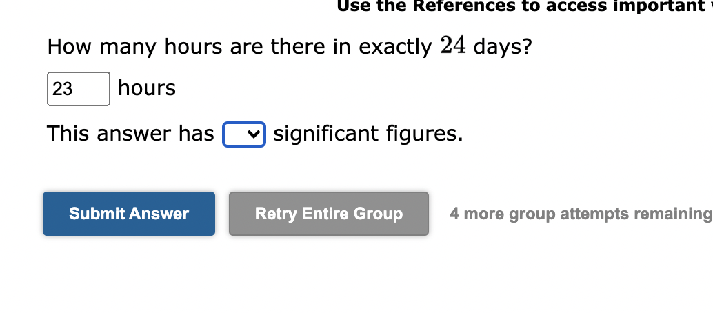 Use the References to access important How many hours are there