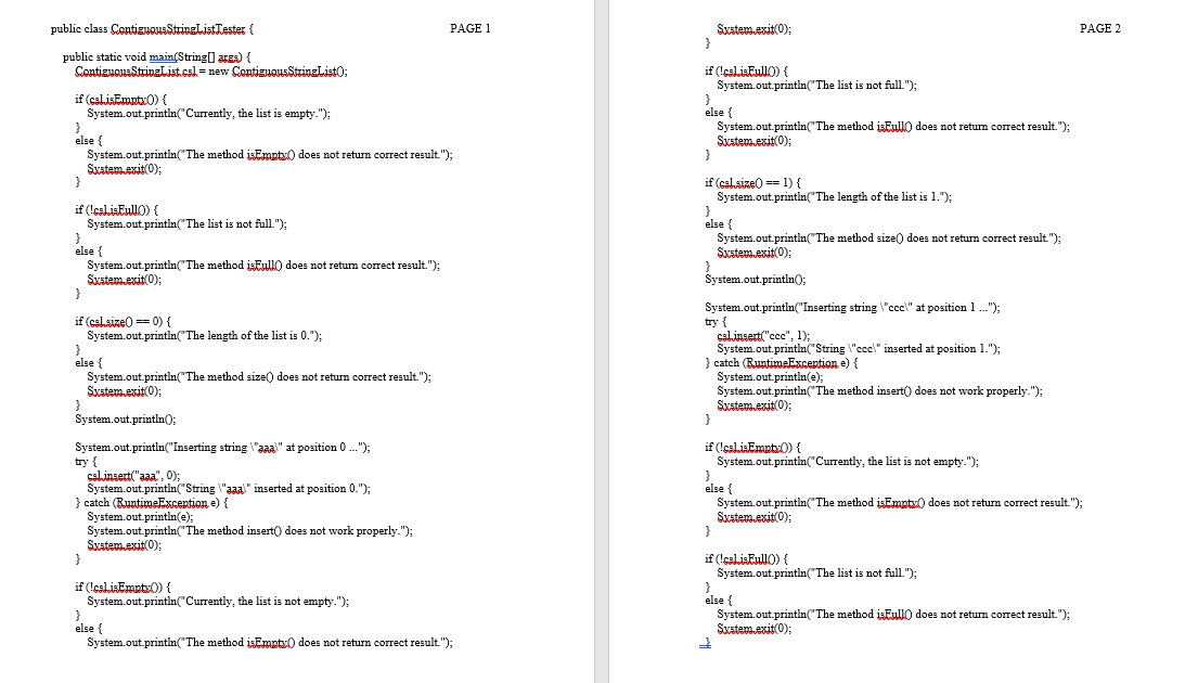 is Empty() method that returns true if the list is empty. Otherwise,
