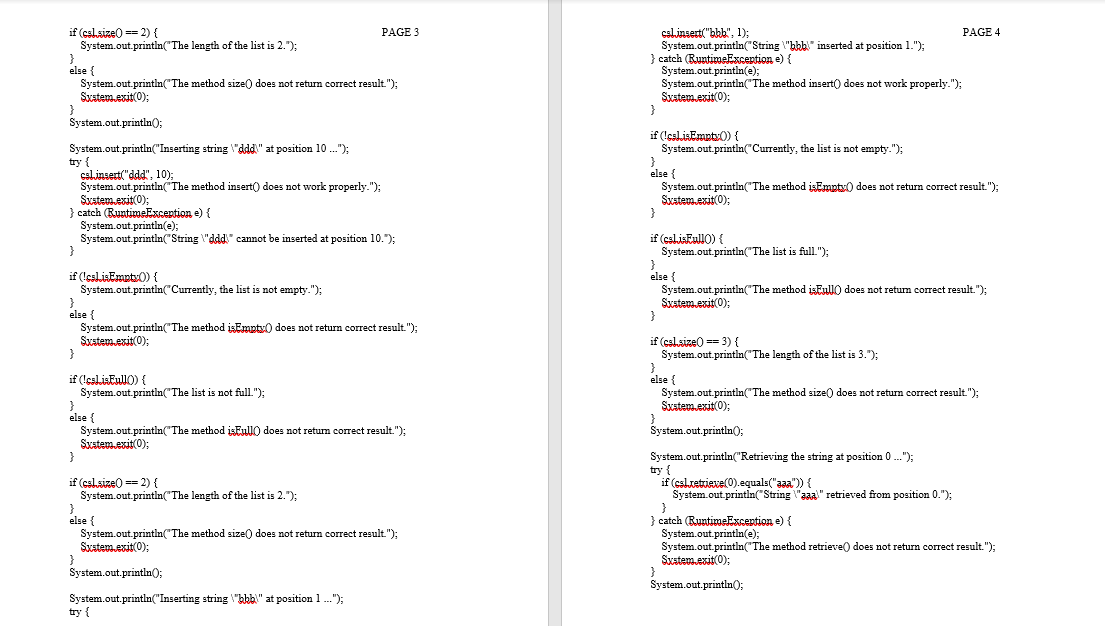it returns false. 3. A boolean ishulll) method that returns true if