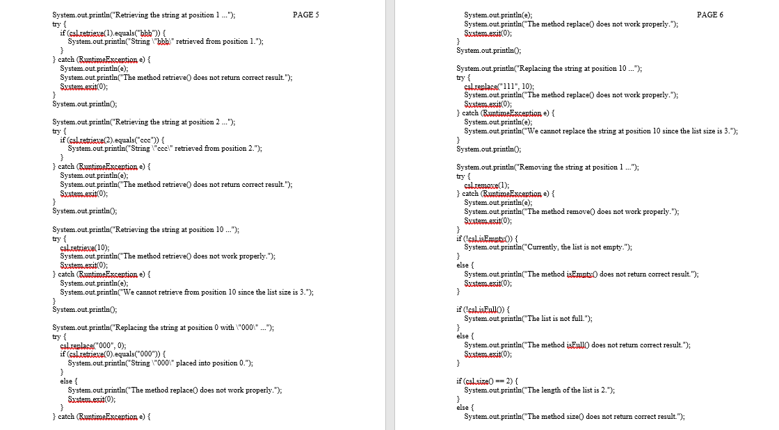 the list is full. Otherwise, it retums false. 4. An int size