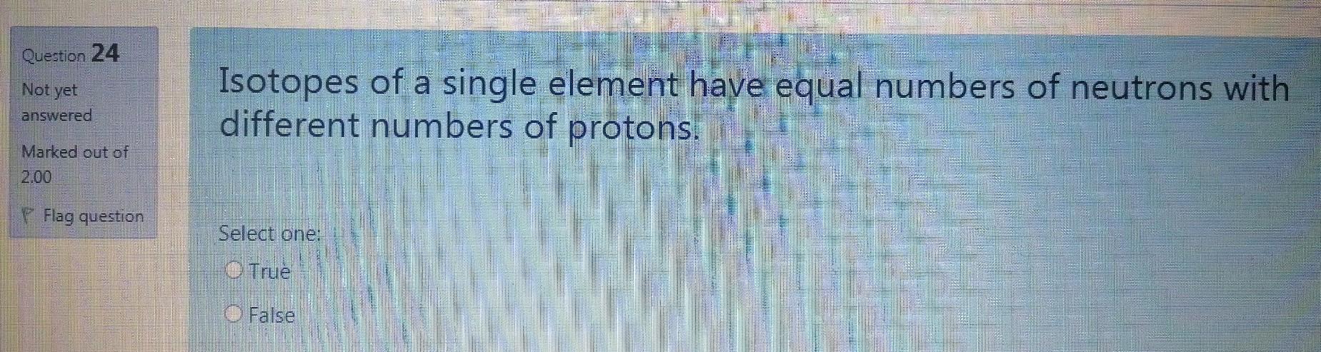 as a proton acceptor. Not yet answered Marked out of Select one: