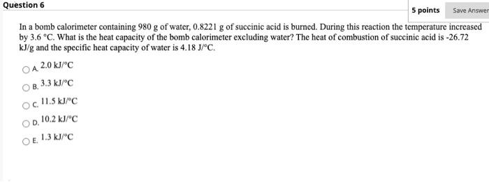 just the final answer Save Answer Question 6 5 points In a