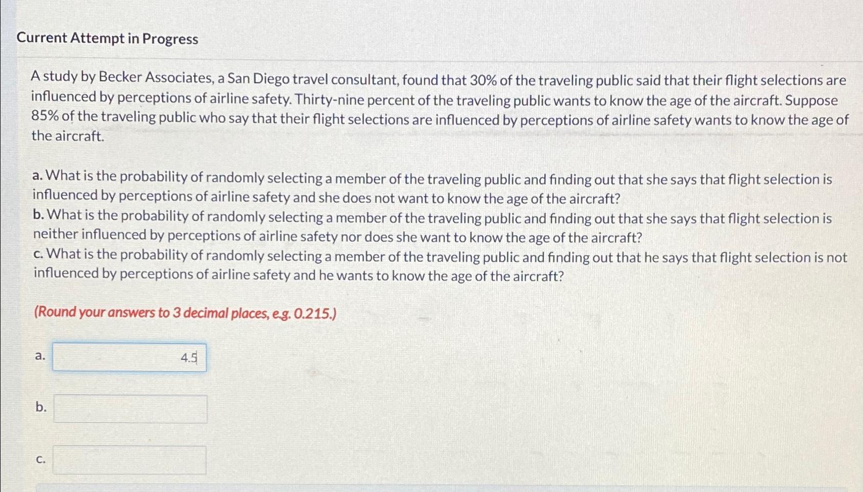  Current Attempt in Progress A study by Becker Associates, a San