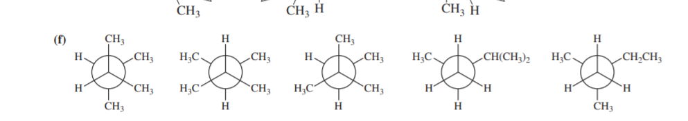 Which of the following structures represent the same compound? Which ones represent