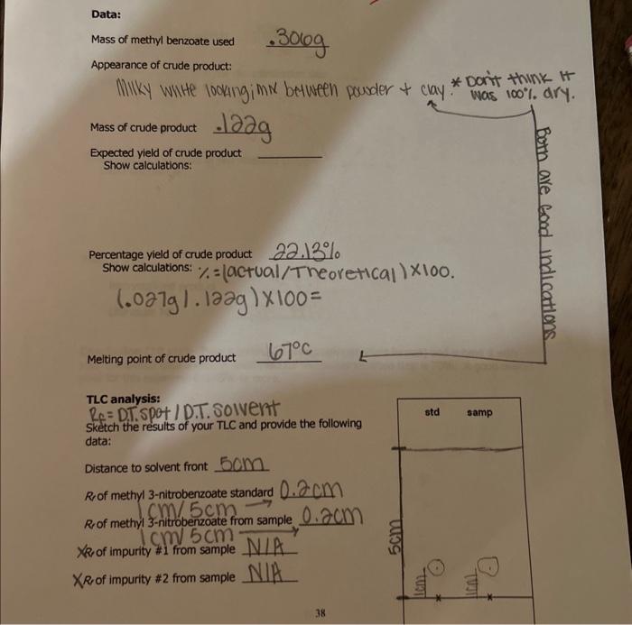  i need help with calculations or at least formulas. -expected yield