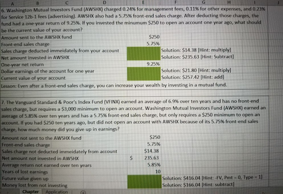 The break down on how to solve these problems ABC D