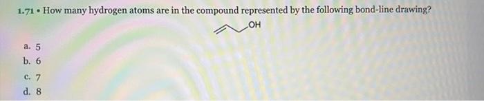 problem 71. thank you! 1.65 . Which of the following is expected
