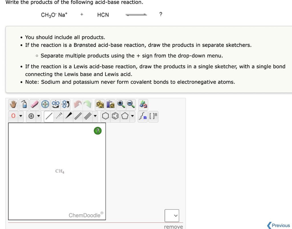  - You should include all products. - If the reaction is
