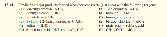 DO F AND J PLEASE 7-44 Predict the major products formed when