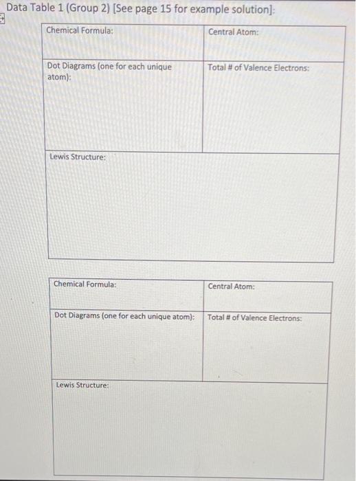 and 3. You will focus on these six compounds in all three