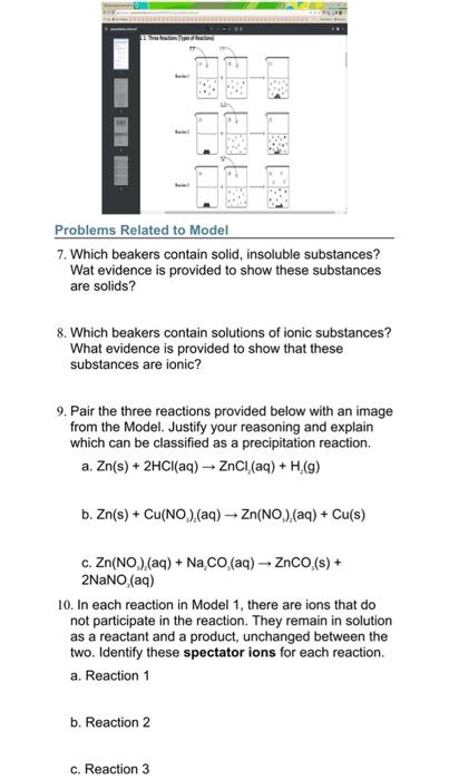 insoluble substances? Wat evidence is provided to show these substances are solids?