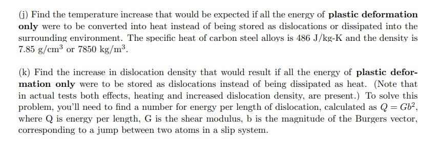 () Find the temperature increase that would be expected if all