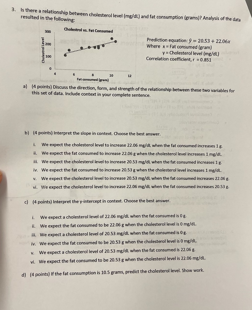 Math problems 3. is there a relationship b resulted in the followin