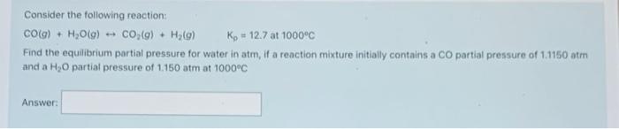 reaction: 2 CH,OHO) 2 CO(g) + 4H2(g) Kp?_at 700 K Determine the