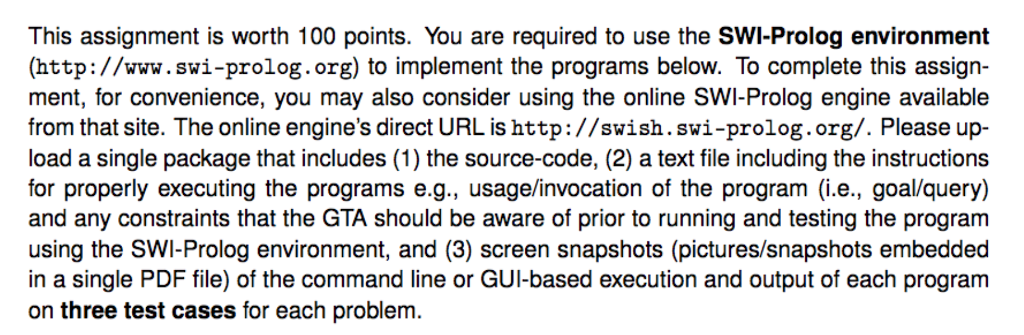  This assignment is worth 100 points. You are required to use