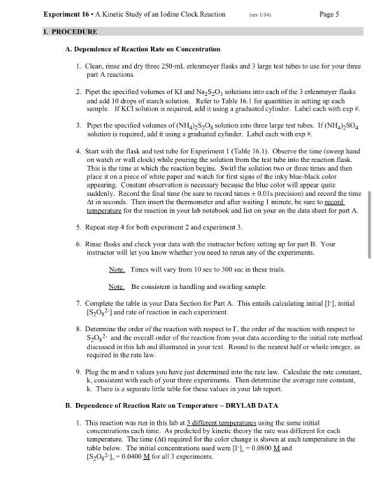 The two ions that react in this experiment are I- (iodide) and