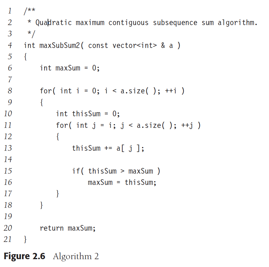 modify the programs for each of the 4 algorithms for the maximum-subsequence-sum