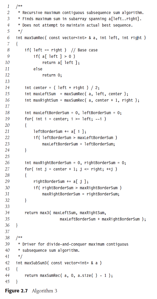 problem so that the program not only returns the maximum sums of