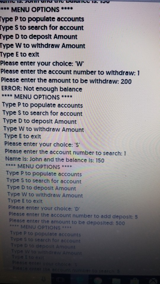 that are written without functions wil loose 25% of the grade. Write