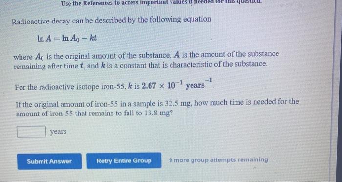  Use the References to access important values if needed lor this