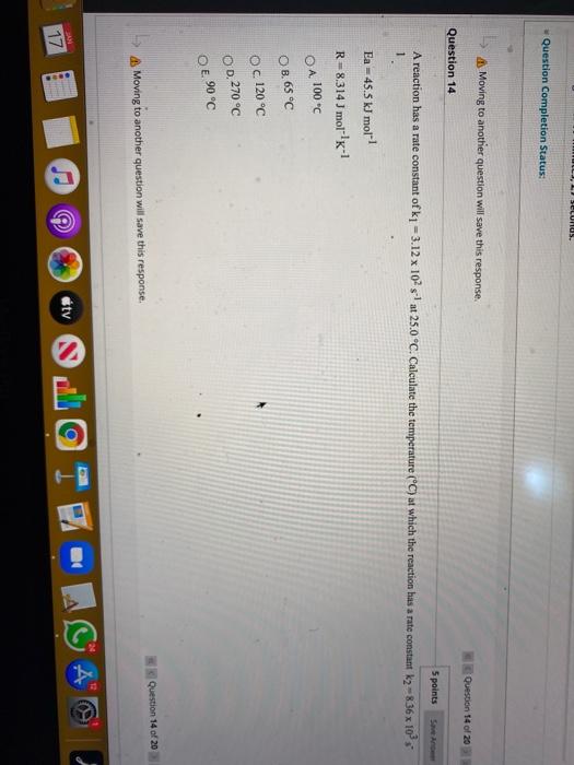 please asap LI SELURUS. Question Completion Status: Moving to another question will