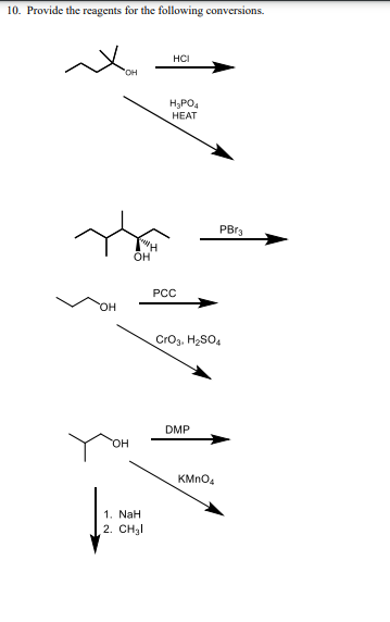 to 1. Provide products for the oxidation of alcohols or reagents for