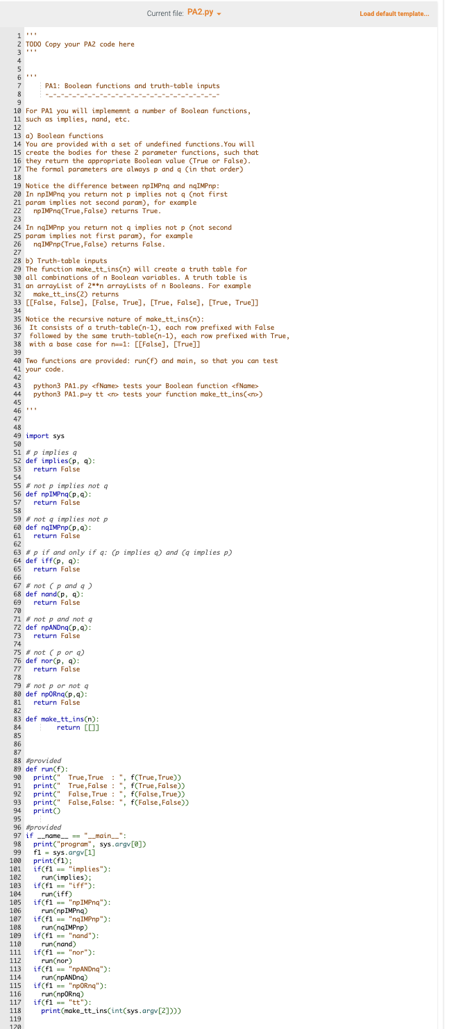  5.9 Populating Truth Tables with Boolean Functions IMPORTANT: You will need