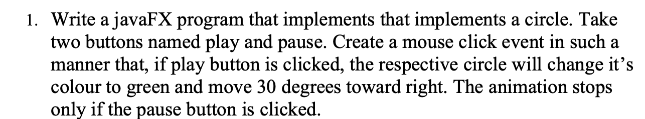  NOTE: SOLVE IT BY USING JAVA AS SOON AS POSSIBLE 1.