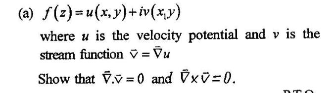  Assuming the functions u and v to be differentiable, (a) Show