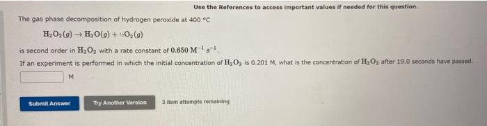  Use the References to access important values if needed for this