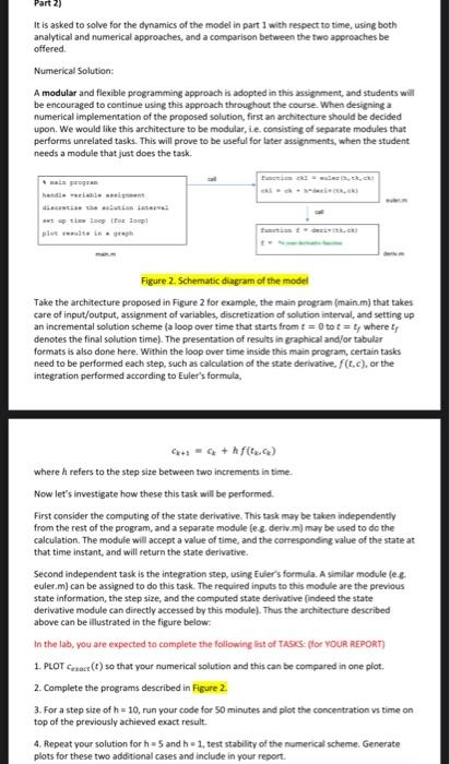 solve with matlab code Part 2) It is asked to solve for