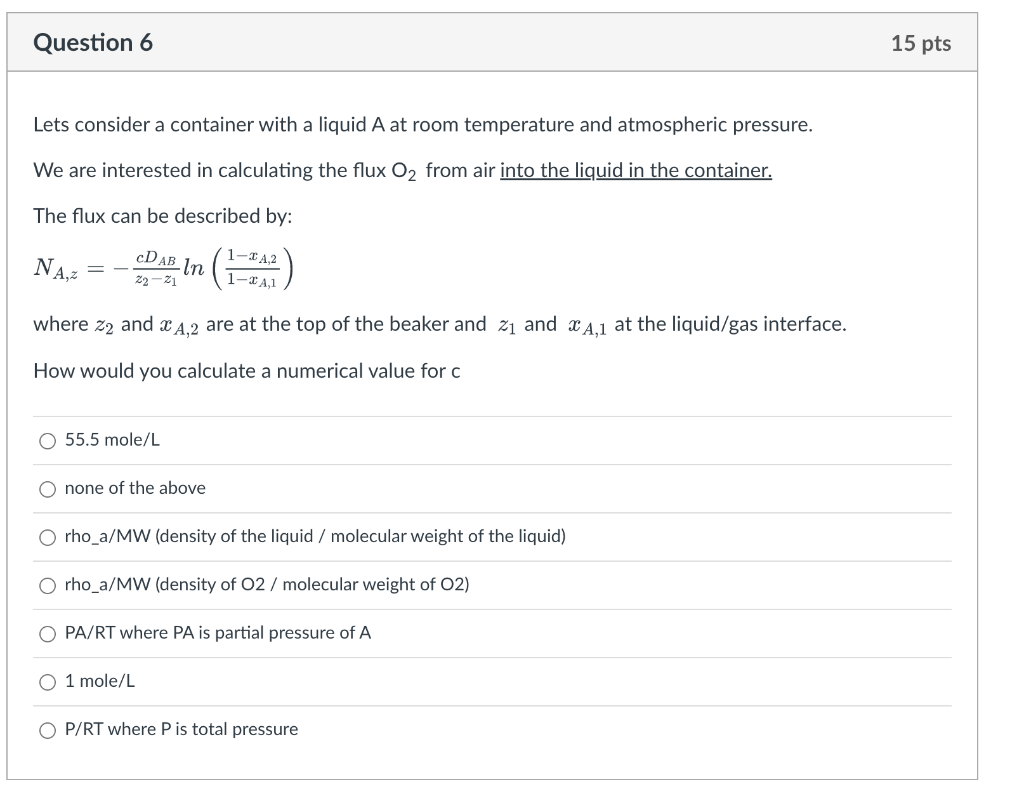 Lets consider a container with a liquid A at room temperature