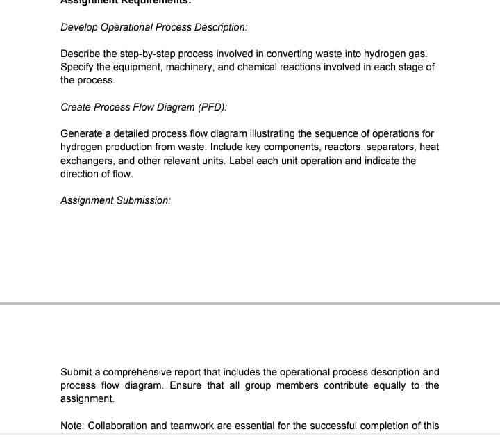  Develop Operational Process Description: Describe the step-by-step process involved in converting